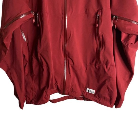MEC Men's Red Hydrofoil Stretch Full Zip Hooded Jacket - Picture 4 of 13